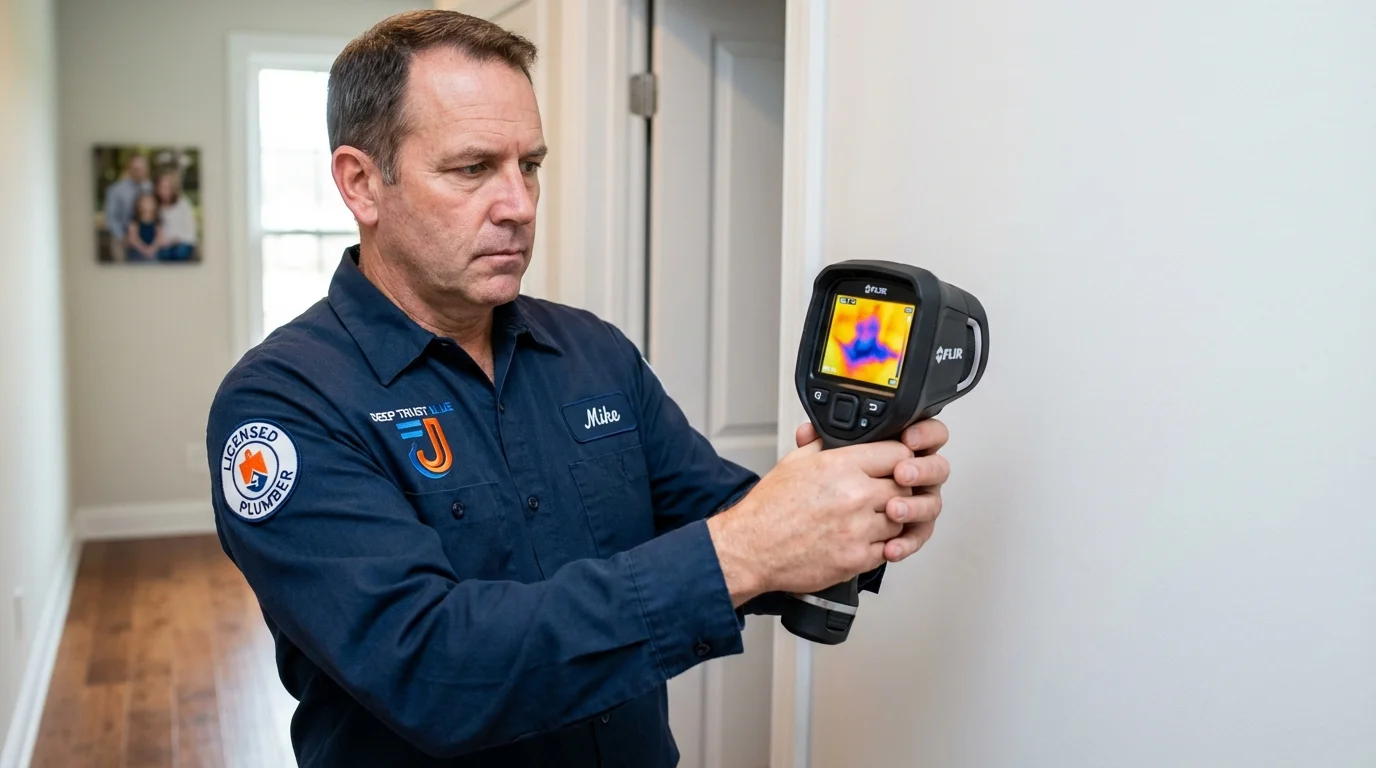 Thermal imaging leak detection by Johns Plumbing LLC in Anson